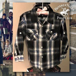 BEVERLY HILLS POLO Boys Convertible Sleeve Shirt